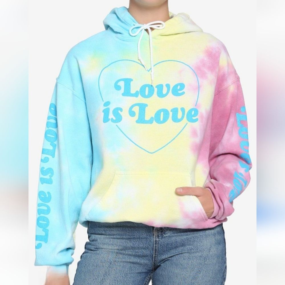 Hot Topic Tokyo Ghoul  Love Is Love Tie-Dye Hoodie - NWOT